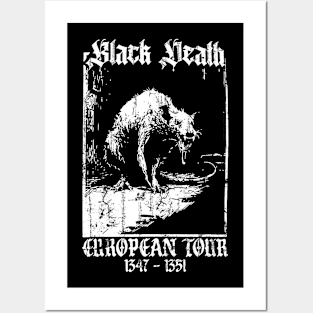 Vintage Black Death European Tour 1347 - 1351 Posters and Art